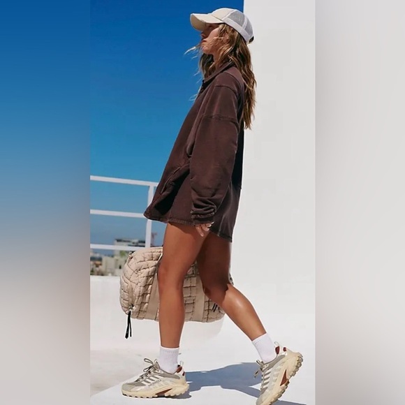 FP Movement by Free People Tops - NWT Free People Movement XS Work It Out Pullover in Black Walnut Brown New $108